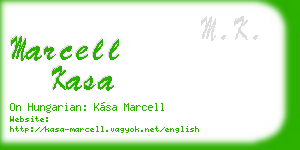 marcell kasa business card